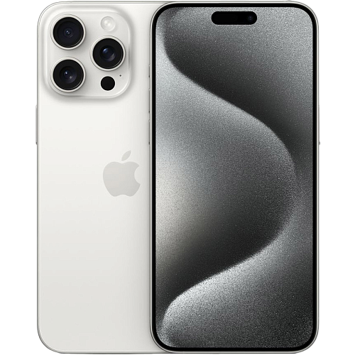 Смартфон Apple iPhone 15 Pro Max 256GB eSIM White Titanium (MU673)