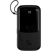 Зовнішній акумулятор Baseus Qpow Digital Display Quick Charging 15W 20000mAh Black (PPQD-F01) - придбати в Дніпрі, Україні: ціна, характеристики | інтернет-магазин TOUCH Зовнішній акумулятор Baseus Qpow Digital Display Quick Charging 15W 20000mAh Black (PPQD-F01) - придбати в Дніпрі, Україні: ціна, характеристики | інтернет-магазин TOUCH