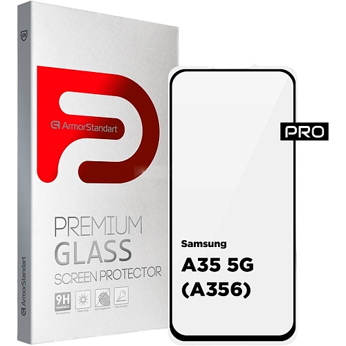 Защитное стекло ArmorStandart Full Pro Glass для Samsung A35 Black (ARM74347)