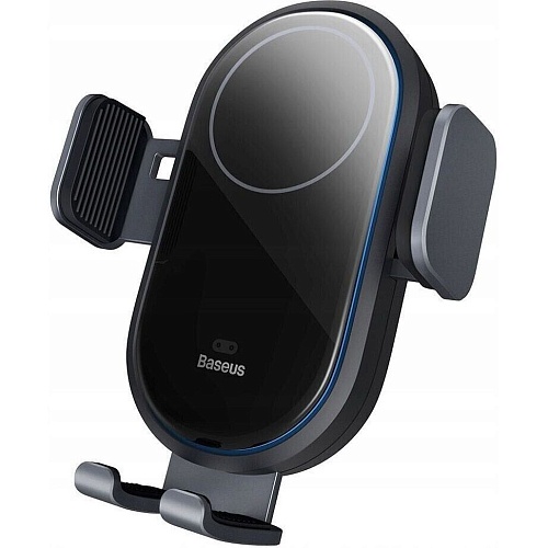 Автодержатель с беспроводной зарядкой Baseus LightChaser Electric Car Mount Black (C40355900121-00)