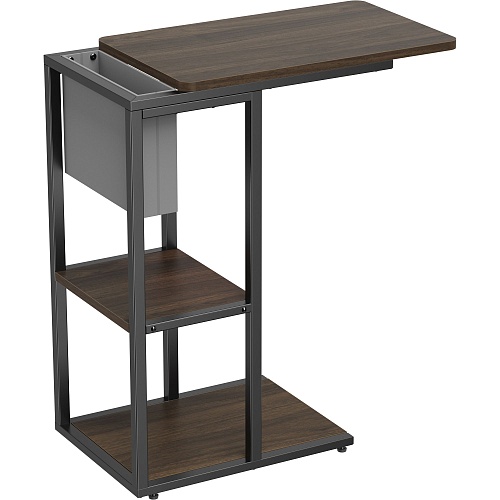 Приставной компьютерный стол OfficePro SD175DW Dark Wood Black