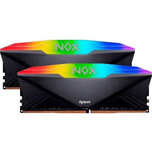 Модуль памяти DDR4 Apacer NOX RGB 2х8GB 3200MHz Black (AH4U16G32C28YNBAA-2)