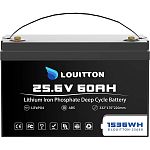 Акумулятор Louitton LiFePO4 24V (25.6V/60Ah/1536Wh) (LOUI-25660) 