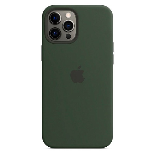 Чехол Silicone Case с MagSafe для Apple iPhone 12 Pro Max (Cyprus Green) ААА