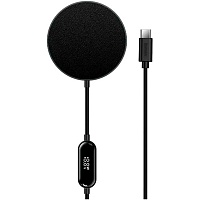 Беспроводное зарядное устройство Baseus Simple Mini2 Magnetic Wireless Charger 15W Black (CCJJ010001)