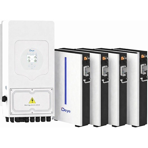 Система зберігання енергії Deye SUN-6K-SG05 6kW + 4 АКБ RW-M6.1-B 24.5 kWh (51.2V/120Ah/6144Wh) - придбати в Дніпрі, Україні: ціна, характеристики | інтернет-магазин TOUCH
