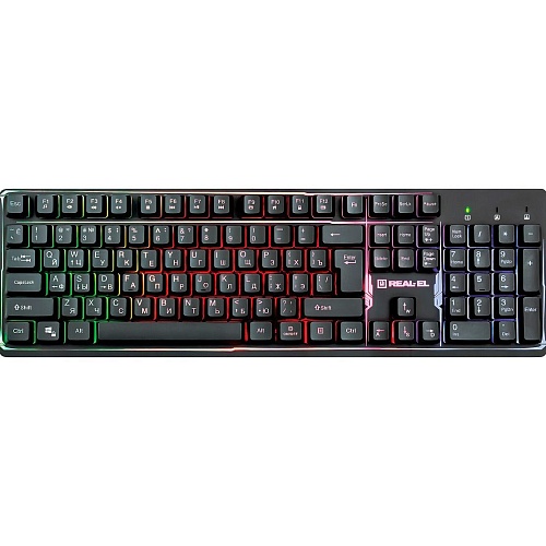 Клавиатура REAL-EL Comfort 7011 Backlit Black (EL123100043)