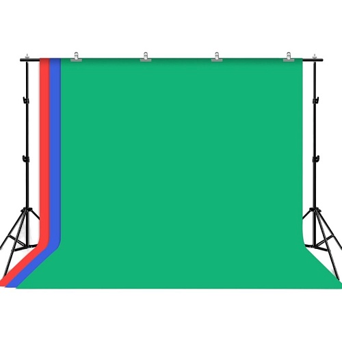 Фон хромакей с держателем Puluz Stand Backdrop Crossbar Bracket Kit 3x2m Red/Blue/Green (PKT5205) Фон хромакей с держателем Puluz Stand Backdrop Crossbar Bracket Kit 3x2m Red/Blue/Green (PKT5205)