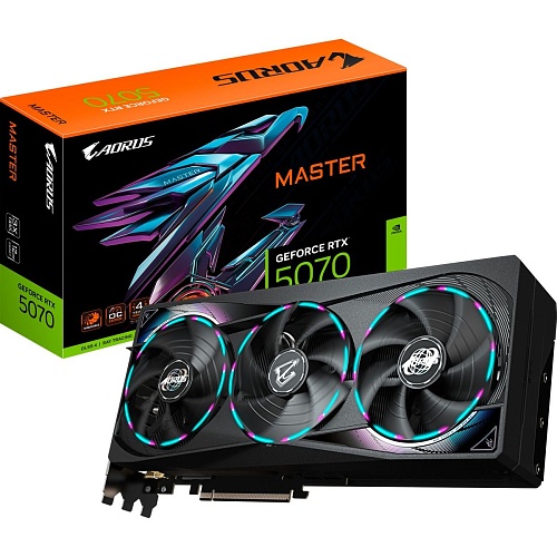 Відеокарта AORUS GeForce RTX 5070 MASTER 12GB (GV-N5070AORUS M-12GD) UA - придбати в Дніпрі, Україні: ціна, характеристики | інтернет-магазин TOUCH