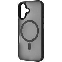 Чехол WAVE Matte Insane Magnetic Ring with MagSafe для Apple iPhone 16 Black Чехол WAVE Matte Insane Magnetic Ring with MagSafe для Apple iPhone 16 Black
