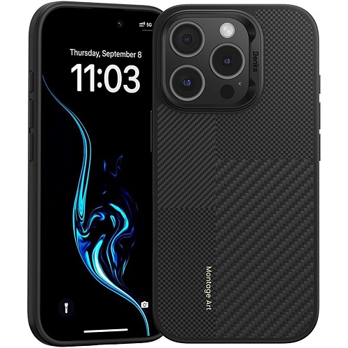 Чохол Benks Montage ArmorPro Kevlar Case 600D/1500D MagSafe для Apple iPhone 16 Pro Max Black (6948005905088) - придбати в Дніпрі, Україні: ціна, характеристики | інтернет-магазин TOUCH