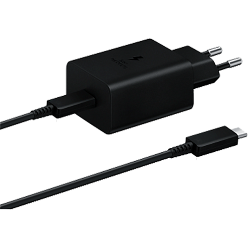Зарядний пристрій Samsung 45W Power Adapter + Cable USB-C to USB-C Black (EP-T4510XBEGRU) - придбати в Дніпрі, Україні: ціна, характеристики | інтернет-магазин TOUCH