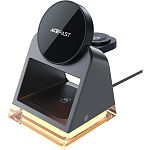 Беспроводное зарядное устройство Acefast E17 3 в 1 MagSafe Black