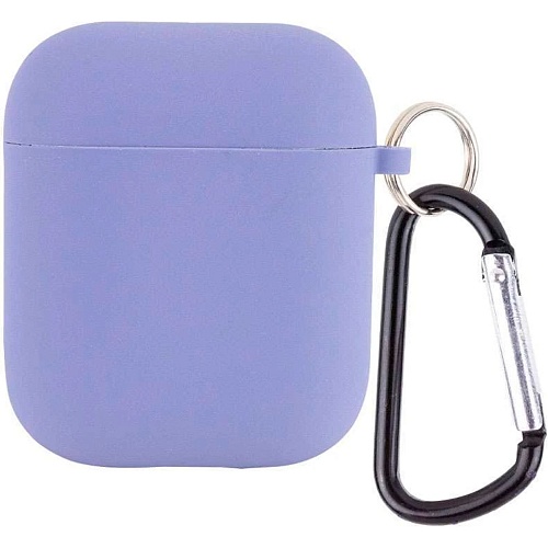 Чехол Silicone Case + Carbine для Apple AirPods Lavender