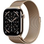 Смарт-годинник Apple Watch Series 11 GPS + Cellular 46mm Gold Titanium Case with Gold Milanese Loop M/L (MFD84)