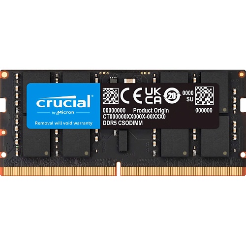 Модуль памяти SO-DIMM DDR5 Crucial 16GB 6400MHz (CT16G64C52CS5) Модуль памяти SO-DIMM DDR5 Crucial 16GB 6400MHz (CT16G64C52CS5)