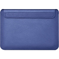 Чехол-карман WiWU Skin Pro Geniunie Leather Sleeve Case для MacBook Air 15" (2023-2025) Navy Blue