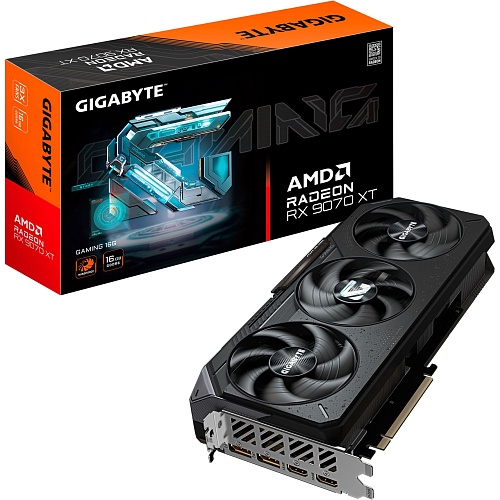 Видеокарта Gigabyte Radeon RX 9070 XT Gaming 16G (GV-R9070XTGAMING-16GD) UA