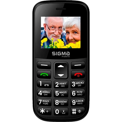 Мобильный телефон Sigma mobile Comfort 50 Easy Black (4827798585214) UA-UCRF
