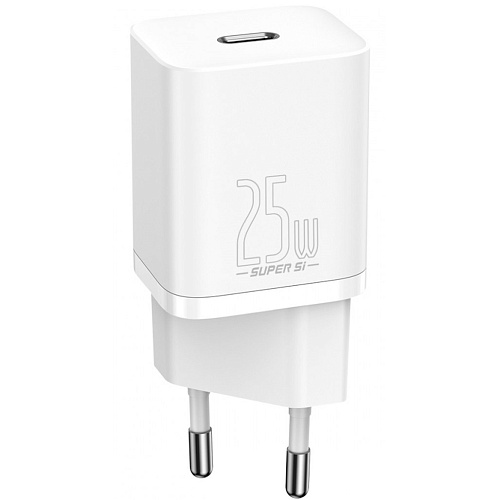 Сетевое зарядное устройство Baseus Super Si Quick Charger 1C 25W White (CCSP020102)