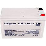 Аккумулятор LogicPower Silver AGM-MG 12V (12V/7Ah/84Wh) (2327)