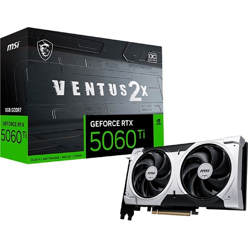 Видеокарта MSI GeForce RTX 5060 Ti 8GB VENTUS 2X OC PLUS (G506T-8V2CP) UA