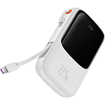 Внешний аккумулятор Baseus Qpow Pro Digital Display 22.5W Power Bank 10000mAh with Type-C Cable White (PPQD020102)