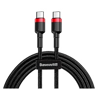Кабель Baseus Cafule USB-C to USB-C 2m CATKLF-H91 (Red/Black)