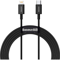 Кабель Baseus Superior Series Fast Charging USB-C to Lightning 20W 2m Black (CATLYS-C01)