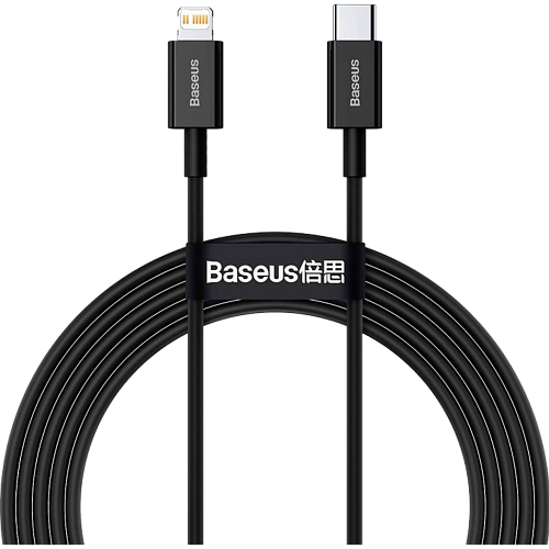 Кабель Baseus Superior Series Fast Charging USB-C to Lightning 20W 2m Black (CATLYS-C01)