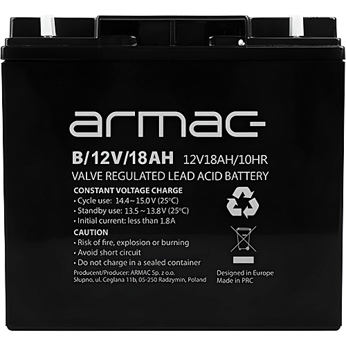 Аккумулятор Armac GEL 12V (12V/18Ah/216Wh) (B/12V/18AH)