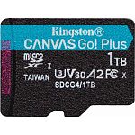 Карта памяти Kingston microSDXC Canvas Go! Plus 1TB Class 10 UHS-I U3 V30 A2 (SDCG4/1TBSP)