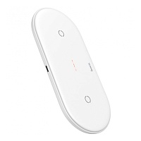 Бездротовий зарядний пристрій Hoco CW23 Dual Power (2-in-1) 10W/3A/Type-C Cable (White) - придбати в Дніпрі, Україні: ціна, характеристики | інтернет-магазин TOUCH