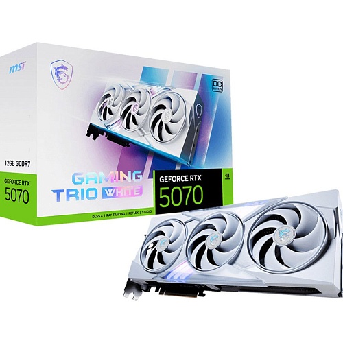 Відеокарта MSI GeForce RTX 5070 12G Gaming Trio OC White (G5070-12GTCW) UA - придбати в Дніпрі, Україні: ціна, характеристики | інтернет-магазин TOUCH