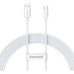 Кабель Baseus Superior Series SUPERVOOC USB-A to USB-C 65W 2m White (CAYS001002)