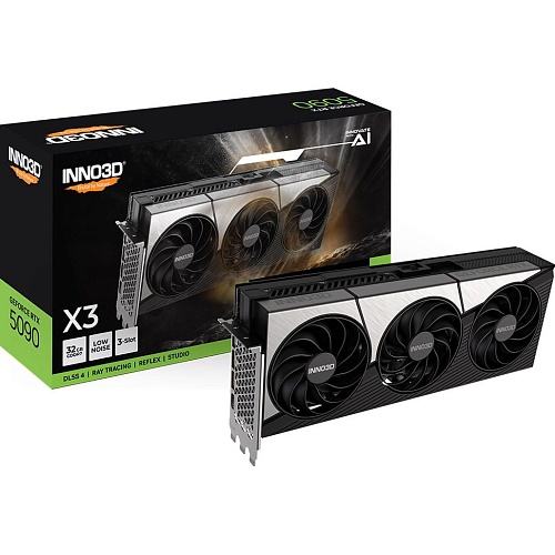 Видеокарта Inno3D GeForce RTX 5090 32GB X3 (N50903-32D7-17593928) EU