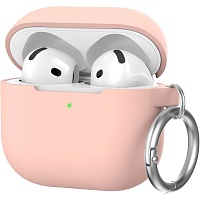 Чехол AhaStyle Colorful Silicone Case для AirPods 4 Pink