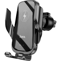 Автодержатель с беспроводной зарядкой Hoco CA202 Enlightener 15W Car Wireless Charger (781352)