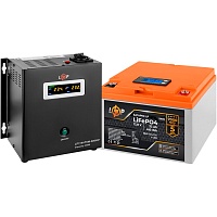 Источник бесперебойного питания (ИБП) LogicPower LPY-W-PSW-500VA 12V + АКБ LiFePO4 12.8V - 32 Ah BMS 30А/15A (24161)