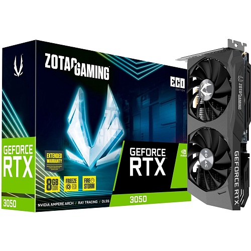 Відеокарта Zotac Gaming GeForce RTX 3050 ECO (ZT-A30500K-10M) - придбати в Дніпрі, Україні: ціна, характеристики | інтернет-магазин TOUCH