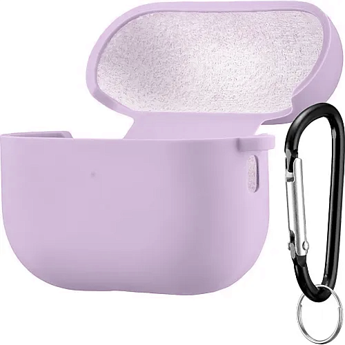 Чохол Silicone Case + Carbine для Apple AirPods Pro 2 Lavender - придбати в Дніпрі, Україні: ціна, характеристики | інтернет-магазин TOUCH Чохол Silicone Case + Carbine для Apple AirPods Pro 2 Lavender - придбати в Дніпрі, Україні: ціна, характеристики | інтернет-магазин TOUCH