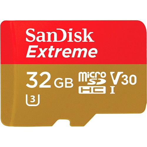 Карта пам'яті SanDisk microSDHC 32GB UHS-I U3 Extreme A1 V30 (SDSQXAF-032G-GN6GN) - придбати в Дніпрі, Україні: ціна, характеристики | інтернет-магазин TOUCH