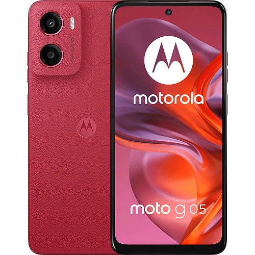Смартфон Motorola Moto G05 4/128GB Plum Red (PB6L0035UA) UA-UCRF