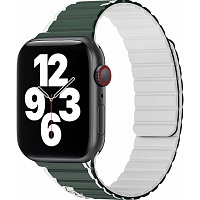 Ремінець WiWU Wi-WB010 Smart Magnetic Silicone для Apple Watch 42/44/45/49mm Green/Grey - придбати в Дніпрі, Україні: ціна, характеристики | інтернет-магазин TOUCH Ремінець WiWU Wi-WB010 Smart Magnetic Silicone для Apple Watch 42/44/45/49mm Green/Grey - придбати в Дніпрі, Україні: ціна, характеристики | інтернет-магазин TOUCH