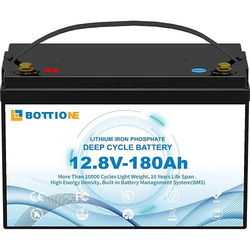 Акумулятор Bottione LiFePO4 12V (12.8V/180Ah/2304Wh) - придбати в Дніпрі, Україні: ціна, характеристики | інтернет-магазин TOUCH