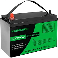 Аккумулятор Kaimeiwei LiFePO4 12V (12V/100Ah/1280Wh) (BMS 120A/50A)