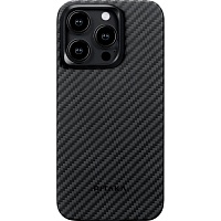 Чехол Pitaka MagEZ Case 4 1500D Twill для Apple iPhone 15 Pro Black/Grey (KI1501P)