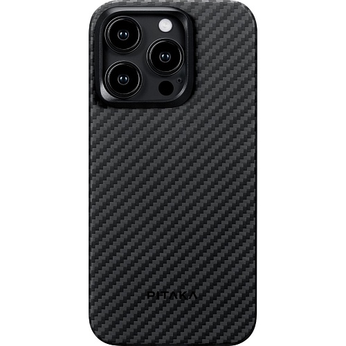 Чехол Pitaka MagEZ Case 4 1500D Twill для Apple iPhone 15 Pro Black/Grey (KI1501P)