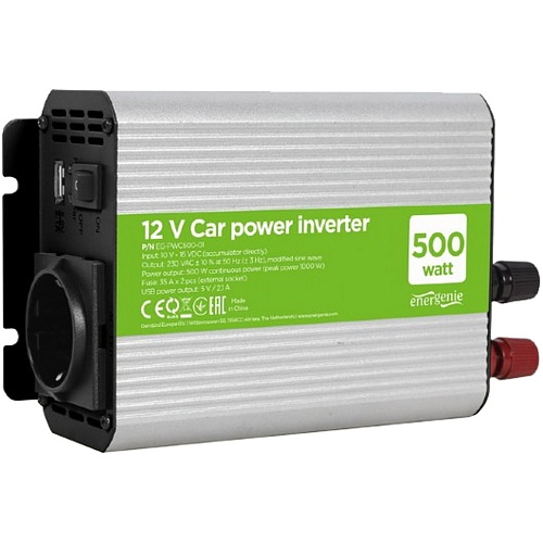 Автомобильный инвертор EnerGenie EG-PWC500-01 500W