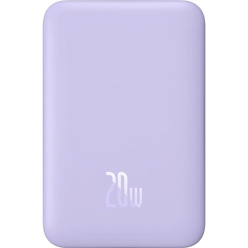 Внешний аккумулятор Baseus Magnetic Mini Wireless Fast Charge 10000mAh 20W Purple (PPCX110105)
